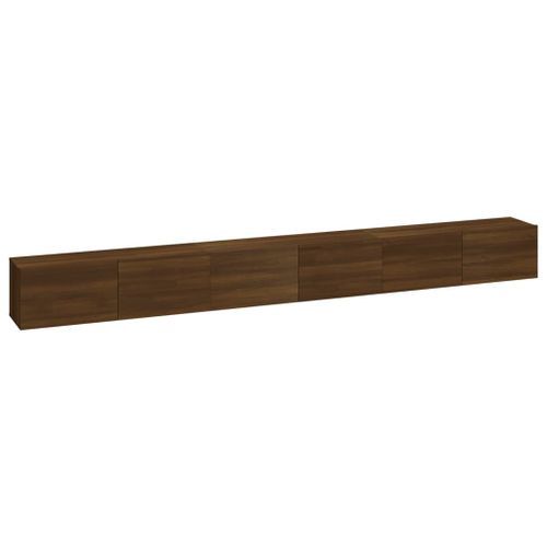 Ensemble de meubles TV 3 pcs Chêne marron Bois d'ingénierie - Photo n°2; ?>