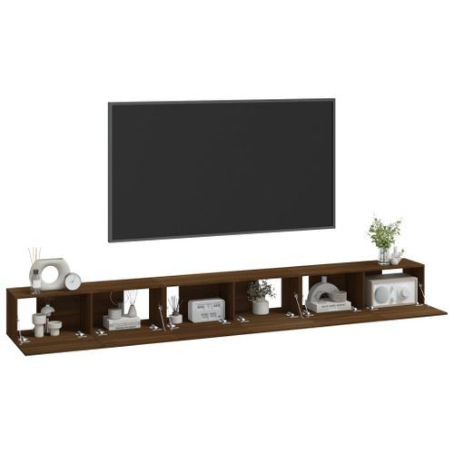 Ensemble de meubles TV 3 pcs Chêne marron Bois d'ingénierie - Photo n°3; ?>