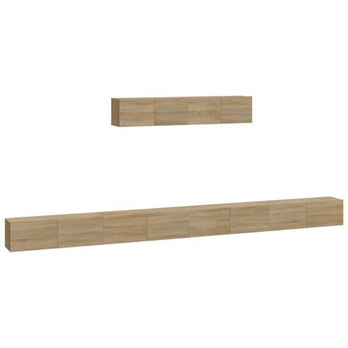 Ensemble de meubles TV 6 pcs Chêne sonoma Bois d'ingénierie - Photo n°2; ?>