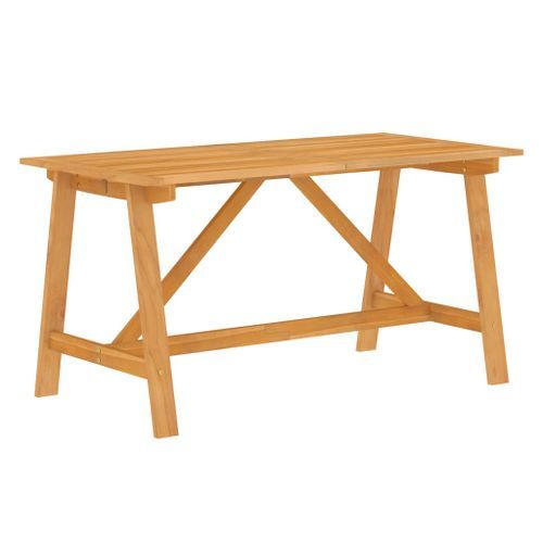 Ensemble de salle à manger de jardin 7 pcs Bois d'acacia solide - Photo n°3; ?>