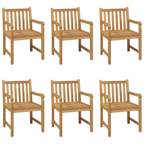 Ensemble de salle à manger de jardin 7 pcs Bois de teck solide 8 - Photo n°2; ?>