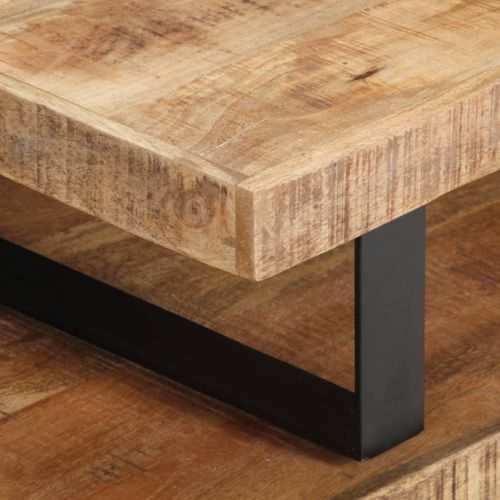 Ensemble de table basse 2 pcs Bois de manguier massif - Photo n°2; ?>