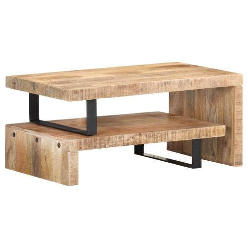 Ensemble de table basse 2 pcs Bois de manguier massif - Photo n°3; ?>