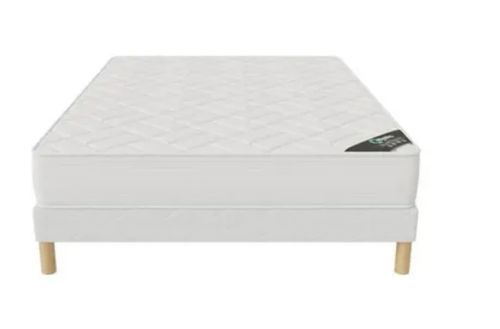 Ensemble matelas ferme mousse 20 cm et sommier tapissier 27 cm Atilas - Soutien et durabilité - Photo n°2; ?>