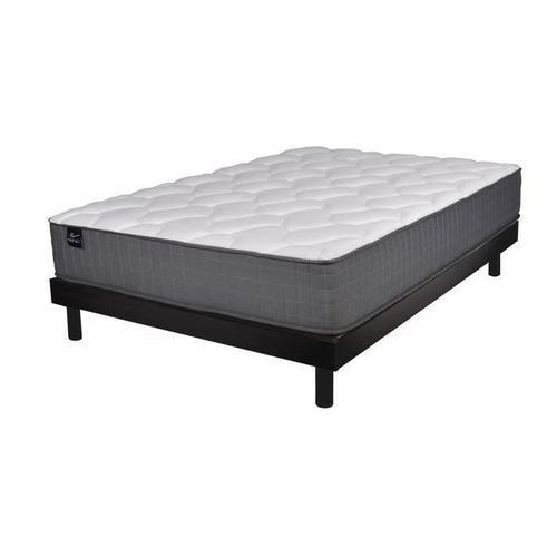Ensemble matelas + sommier 140 x 190 - Ressorts et mémoire de forme - 27 cm - Équilibré - CARLTON - Photo n°2; ?>