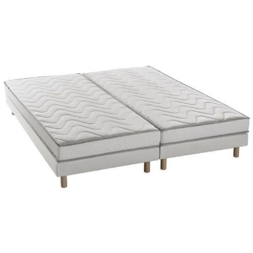 Ensemble matelas + sommiers UNELMA 180 x 200 - 5 zones et mémoire de forme - 16 cm - Ferme - DEKO DREAM - Photo n°3; ?>