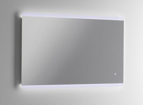 Ensemble meuble de salle de bain 1 tiroir effet béton et miroir à LED Teph L 100 cm - Photo n°3; ?>