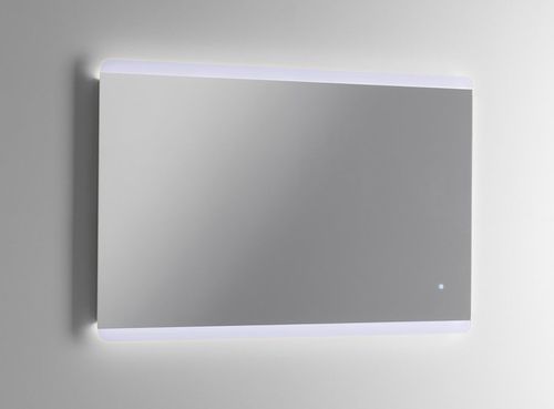 Ensemble meuble de salle de bain 1 tiroir laqué blanc et miroir à LED Teph L 100 cm - Photo n°3; ?>