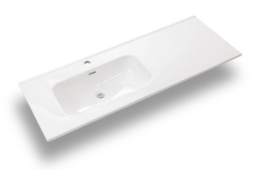 Ensemble meuble de salle de bain 2 tiroirs beige et miroir à LED Mola L 120 cm - Photo n°2; ?>