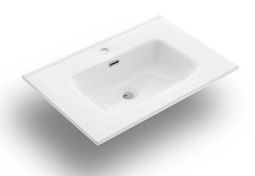 Ensemble meuble de salle de bain 3 tiroirs blanc et miroir lumineux Olo L 60 cm - Photo n°2; ?>