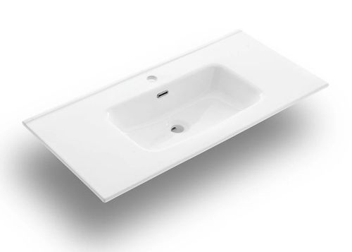 Ensemble meuble de salle de bain 3 tiroirs bois blanc et miroir lumineux Malo L 120 cm - Photo n°2; ?>