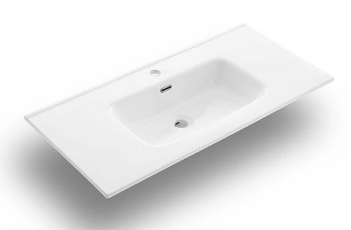 Ensemble meuble de salle de bain 3 tiroirs laqué blanc brillant et miroir lumineux Malo L 120 cm - Photo n°2; ?>