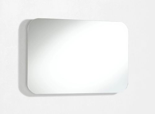 Ensemble meuble de salle de bain 3 tiroirs laqué blanc et beige et miroir lumineux Lago L 80 cm - Photo n°3; ?>