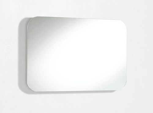 Ensemble meuble de salle de bain 3 tiroirs laqué blanc et gris et miroir lumineux Lago L 90 cm - Photo n°3; ?>