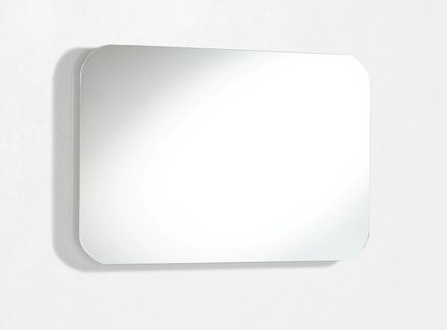 Ensemble meuble de salle de bain 3 tiroirs laqué blanc et gris oxyde et miroir lumineux Lago L 80 cm - Photo n°3; ?>