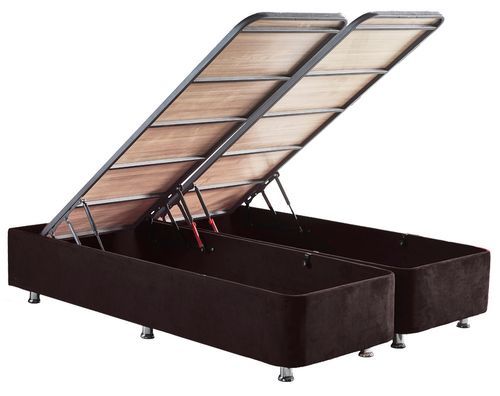 Ensemble tête de lit et cadre de lit avec coffre de rangement Rika - 7 tailles - Photo n°3; ?>