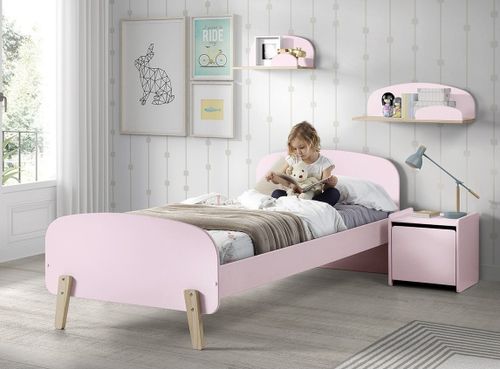 Etagère bois laqué vieux rose Kiddy 65 cm - Photo n°2; ?>