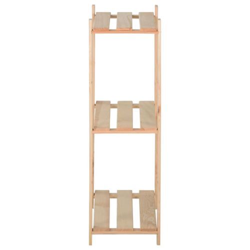 Étagère de stockage 3 niveaux 60x28,5x90 cm Bois de pin massif - Photo n°3; ?>