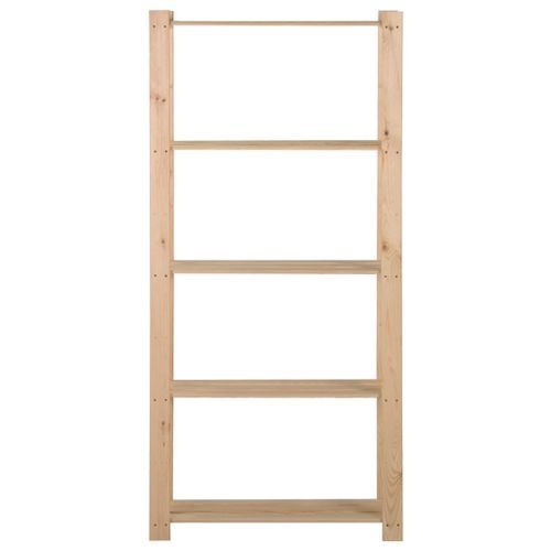 Étagère de stockage 5 niveaux 80x28,5x170 cm Bois de pin massif - Photo n°2; ?>