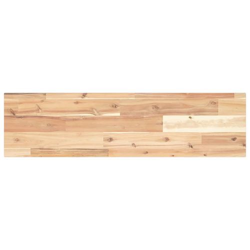 Étagère flottante 100x20x2 cm bois d'acacia massif non traité - Photo n°2; ?>