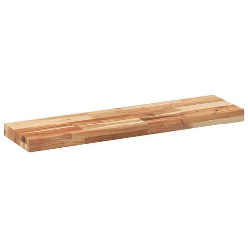 Étagère flottante 100x20x4 cm acacia massif finition à l'huile - Photo n°3; ?>