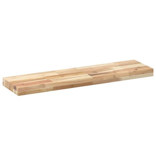 Étagère flottante 100x20x4 cm bois d'acacia massif non traité - Photo n°3; ?>