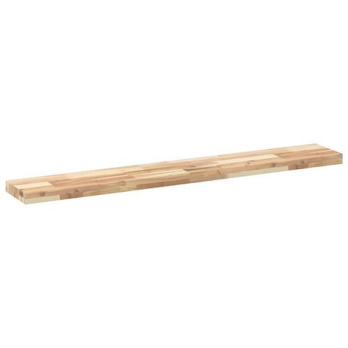 Étagère flottante 120x20x4 cm bois d'acacia massif non traité - Photo n°3; ?>