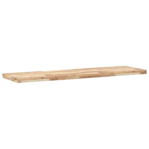 Étagère flottante 120x40x4 cm bois d'acacia massif non traité - Photo n°3; ?>