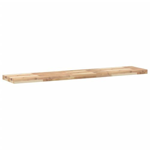 Étagère flottante 160x30x4 cm bois d'acacia massif non traité - Photo n°3; ?>