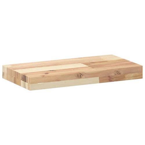 Étagère flottante 40x20x4 cm bois d'acacia massif non traité - Photo n°3; ?>