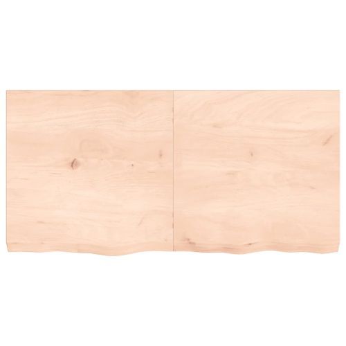 Étagère murale 120x60x(2-6) cm bois de chêne massif non traité - Photo n°3; ?>