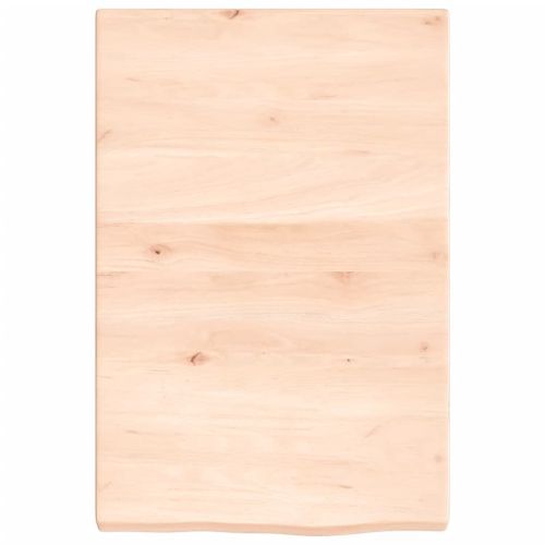 Étagère murale 40x60x(2-4) cm bois de chêne massif non traité - Photo n°3; ?>