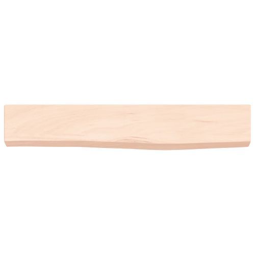 Étagère murale 60x10x4 cm bois de chêne massif non traité - Photo n°3; ?>