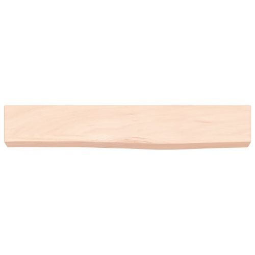 Étagère murale 60x10x6 cm bois de chêne massif non traité - Photo n°3; ?>