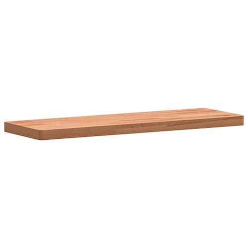 Étagère murale 60x20x2,5 cm bois massif de hêtre - Photo n°3; ?>