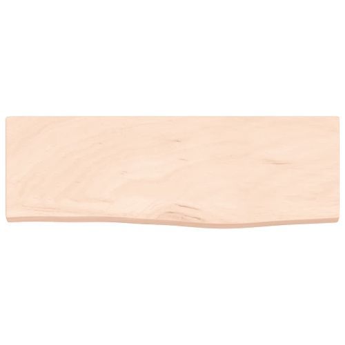 Étagère murale 60x20x2 cm bois de chêne massif non traité - Photo n°3; ?>