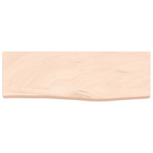 Étagère murale 60x20x4 cm bois de chêne massif non traité - Photo n°3; ?>