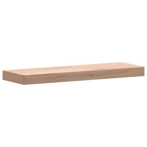 Étagère murale 60x20x4 cm bois massif de hêtre - Photo n°3; ?>