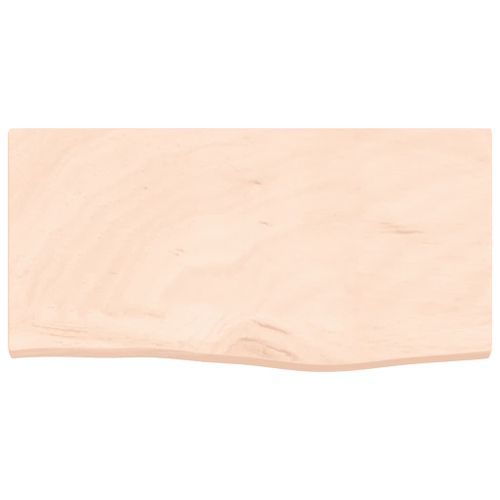 Étagère murale 60x30x(2-4) cm bois de chêne massif non traité - Photo n°3; ?>