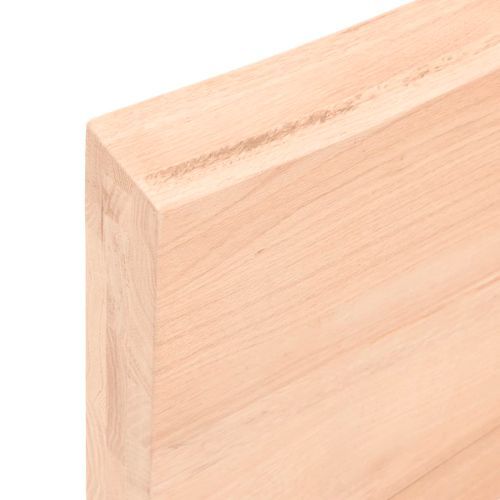 Étagère murale 60x50x6 cm bois de chêne massif non traité - Photo n°3; ?>