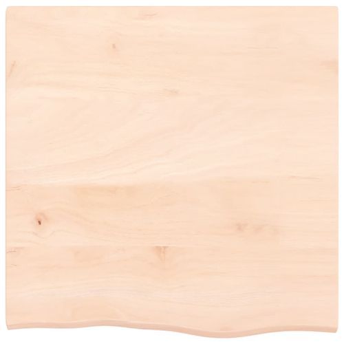 Étagère murale 60x60x2 cm bois de chêne massif non traité - Photo n°3; ?>