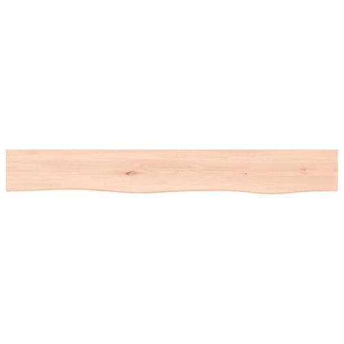 Étagère murale 80x10x6 cm bois de chêne massif non traité - Photo n°3; ?>