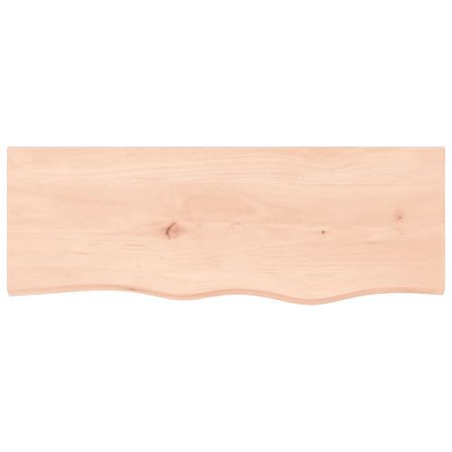 Étagère murale 80x30x(2-6) cm bois de chêne massif non traité - Photo n°3; ?>