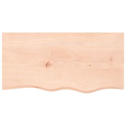 Étagère murale 80x40x(2-6) cm bois de chêne massif non traité - Photo n°3; ?>