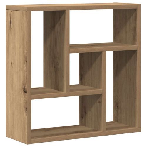 Étagère murale chêne artisanal 45x16x45 cm bois d'ingénierie - Photo n°2; ?>