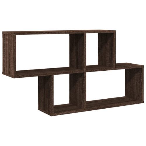 Étagère murale chêne marron 100x20x53 cm bois d'ingénierie - Photo n°2; ?>