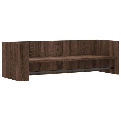 Étagère murale chêne marron 100x35x30,5 cm bois d'ingénierie - Photo n°2; ?>