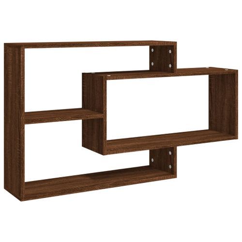 Étagère murale Chêne marron 104x20x58,5 cm Bois d'ingénierie - Photo n°2; ?>