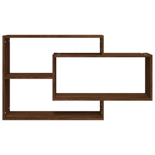 Étagère murale Chêne marron 104x20x58,5 cm Bois d'ingénierie - Photo n°3; ?>