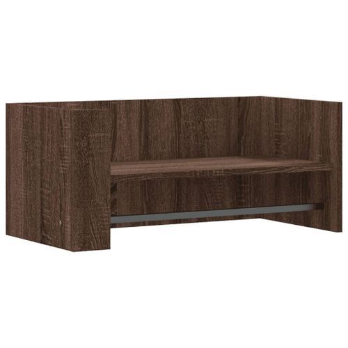 Étagère murale chêne marron 70,5x35x30,5 cm bois d'ingénierie - Photo n°2; ?>